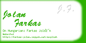 jolan farkas business card
